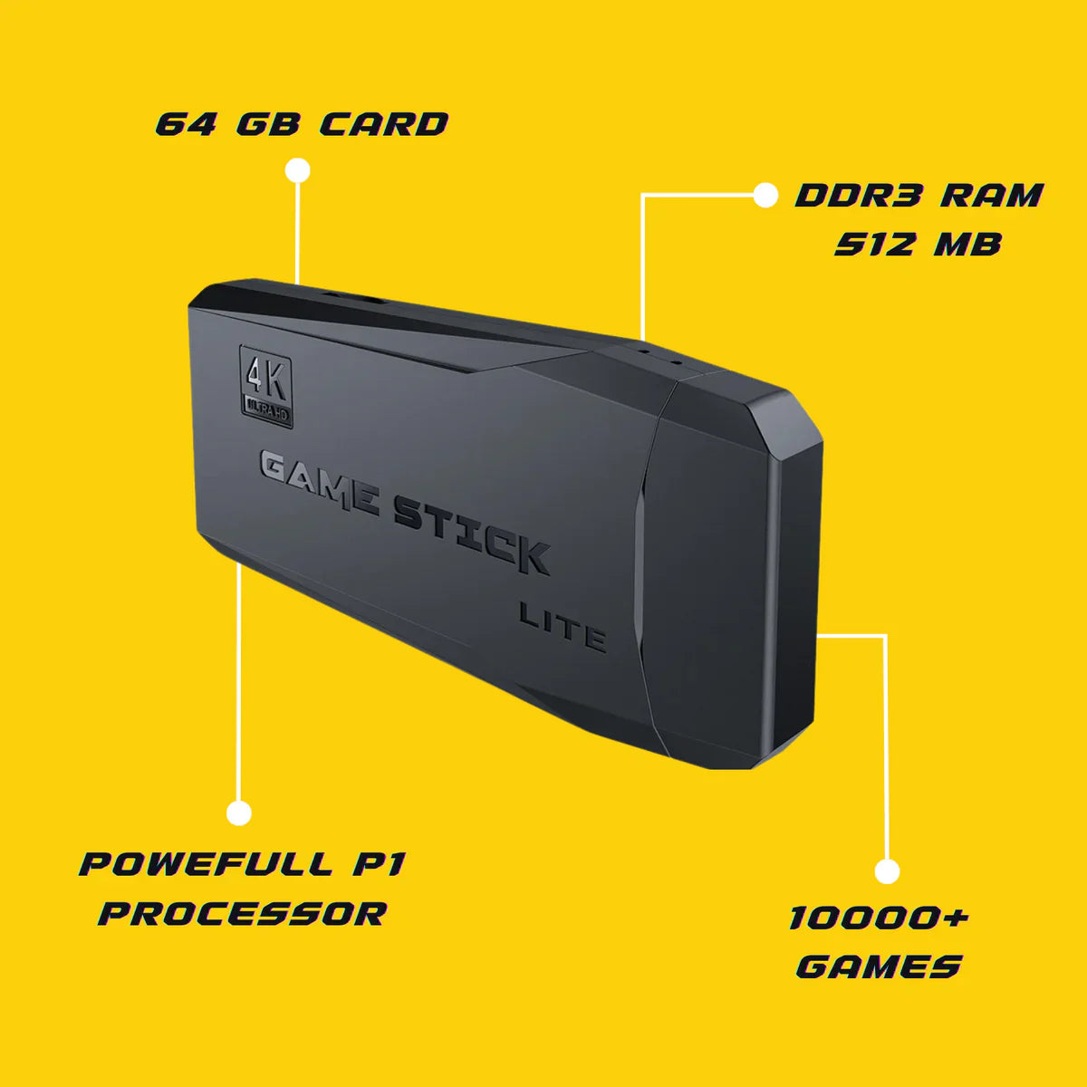 The Alpha GameStick™ | With 2 Wireless Controllers