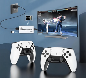 GameVana Alpha GameStick™ Series 2 | With 2 Automatic White Wireless Controllers 2025
