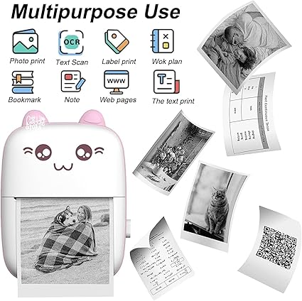 GAMEVANA Mini Thermal Printer | Inkless Bluetooth Pocket Printer