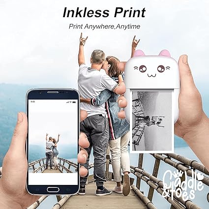 GAMEVANA Mini Thermal Printer | Inkless Bluetooth Pocket Printer