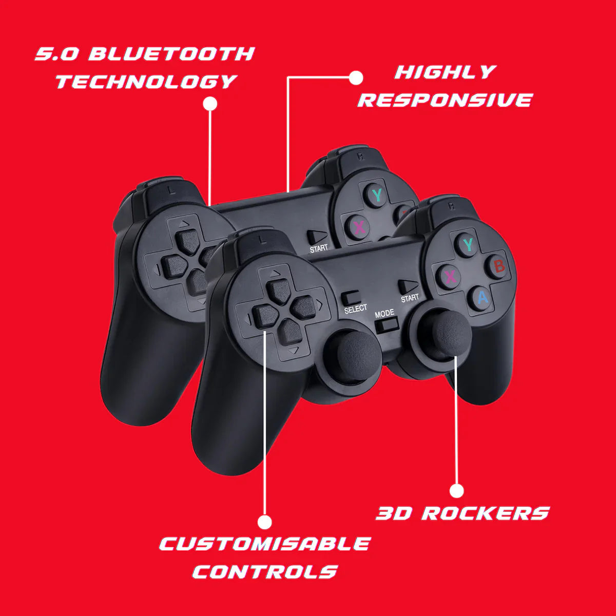 The Alpha GameStick™ | With 2 Wireless Controllers